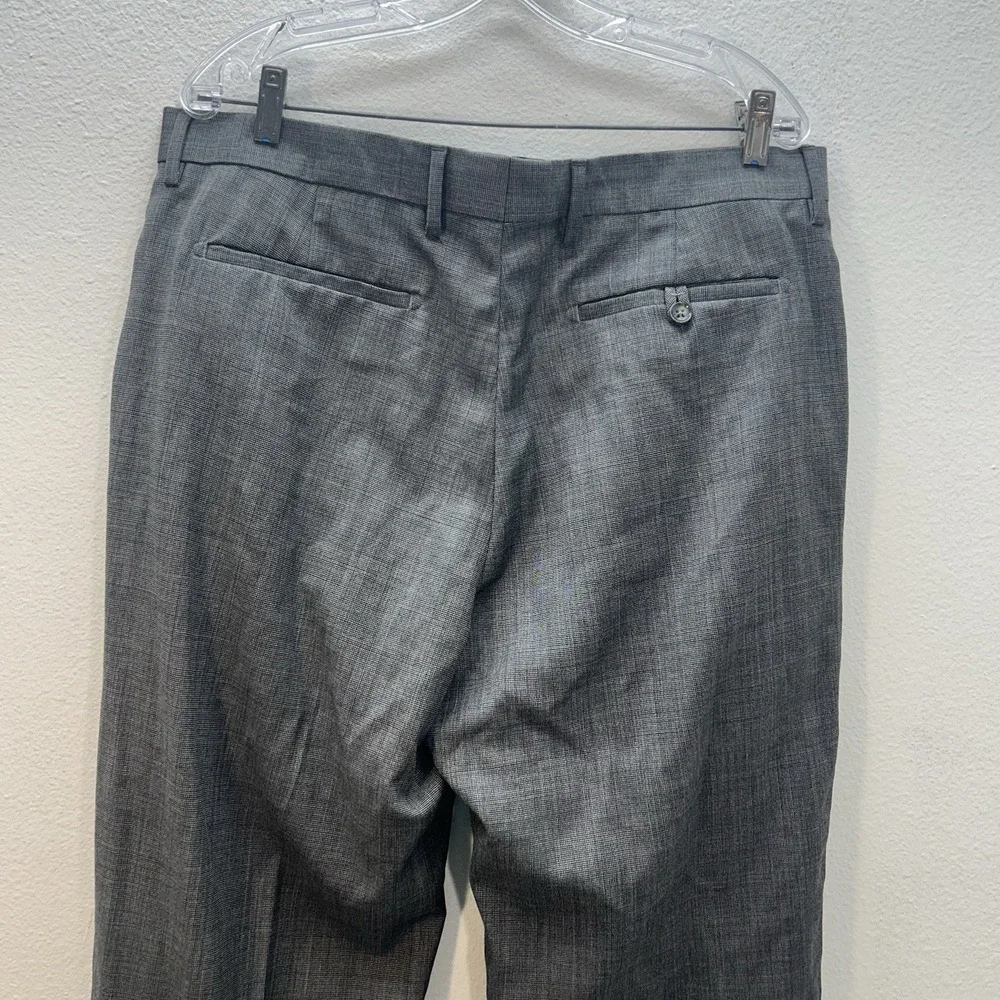 Banana Republic Dress‎ Pants 36x34 Wool Blend Gray Italy Modern Fit Mens
